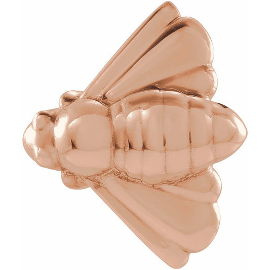 14K Rose Bee Single Earring