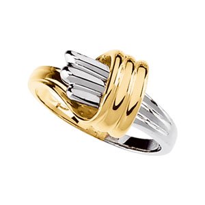 14K Yellow & White Fashion Ring