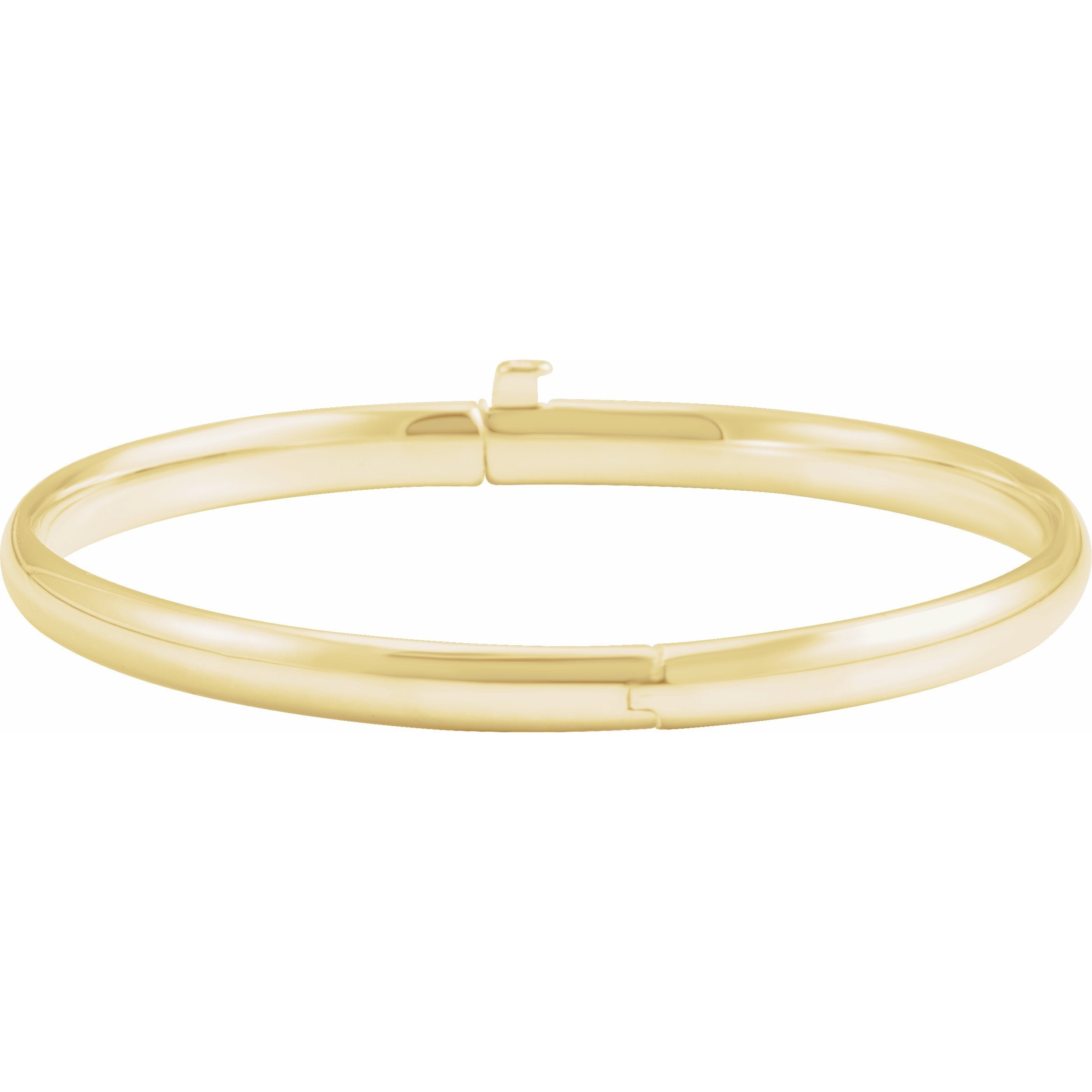 14k 3/16 Polished Hinged Baby Bangle – Flawless The Diamond Company