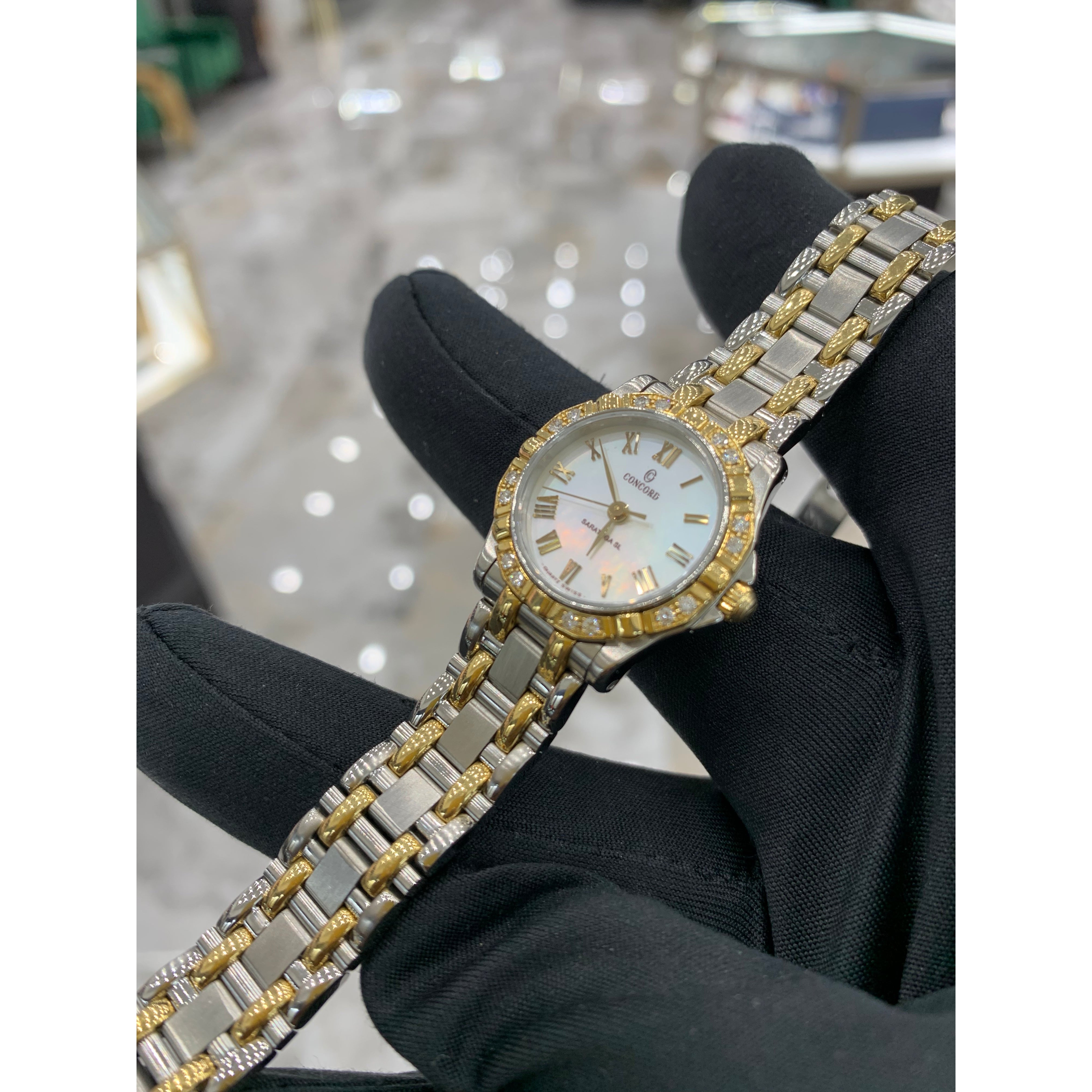 Concord ladies watch hot sale with diamonds