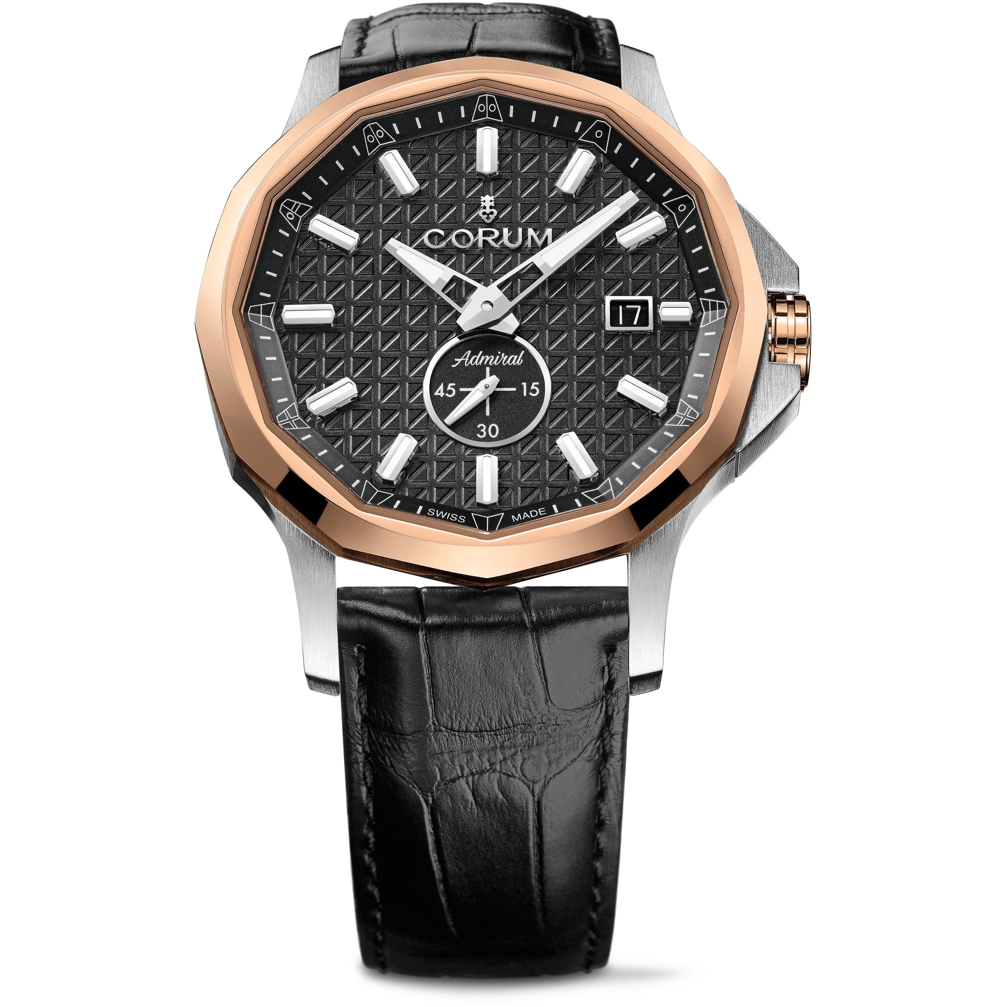 Corum Admiral 42mm Two Tone Black Dial MaddaloniJewel