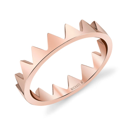 Michael M 14k Rose Gold Eternity Wedding Band