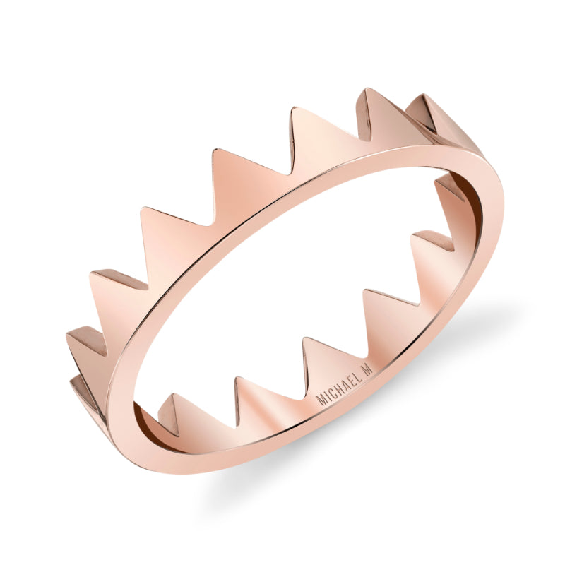 Michael M 14k Rose Gold Eternity Wedding Band