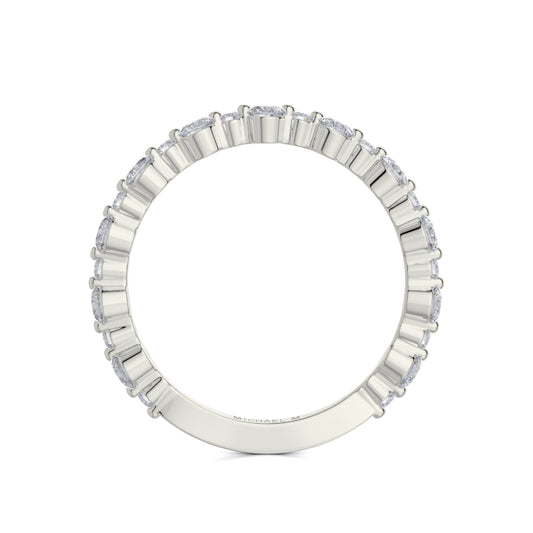 Michael M 18k White Gold Wedding Band