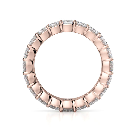 Michael M 18k Rose Gold Diamond Wedding Band