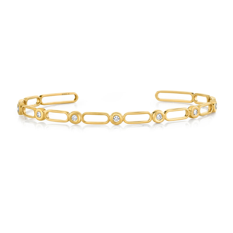 Michael M 14k Yellow Gold Diamond Bracelet
