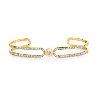 Michael M 14k Yellow Gold Diamond Bracelet