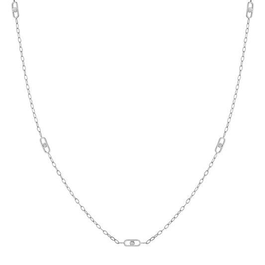Michael M 14k White Gold Diamond Necklace