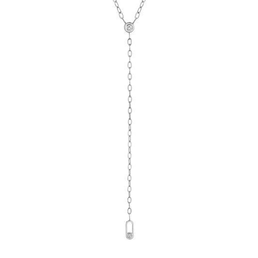 Michael M 14k White Gold Diamond Necklace