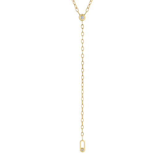 Michael M 14k Yellow Gold Diamond Necklace