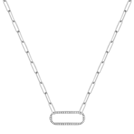 Michael M 14k White Gold Diamond Necklace