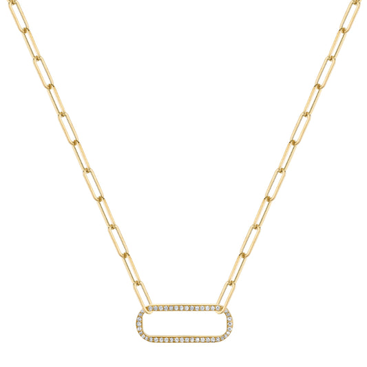 Michael M 14k Yellow Gold Diamond Necklace