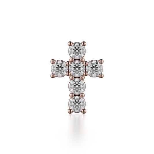 Michael M 18k Gold Rose Studs Earring