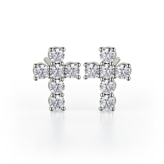 Michael M 18k Gold White Studs Earring