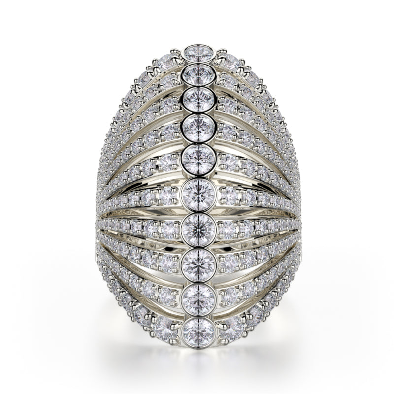 Michael M 18k Gold White Diamond Ring