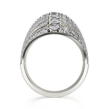 Michael M 18k Gold White Diamond Ring