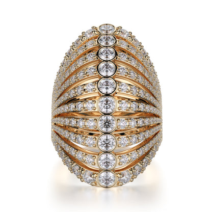 Michael M 18k Gold Yellow Diamond Ring