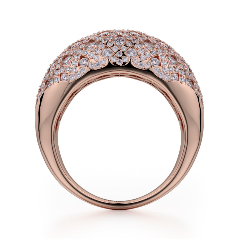 Michael M 18k Gold Rose Diamond Ring
