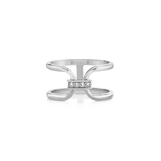 Michael M 14k White Gold Diamond Ring