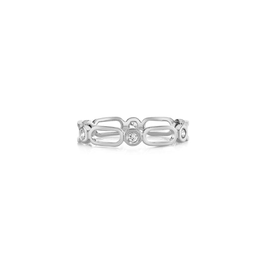 Michael M 14k White Gold Diamond Ring