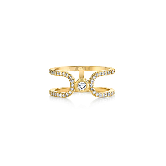 Michael M 14k Yellow Gold Diamond Ring