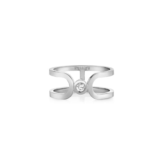 Michael M 14k White Gold Diamond Ring