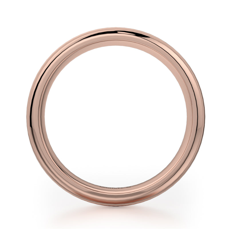 Michael M 18k Rose Gold Men's Wedding Band