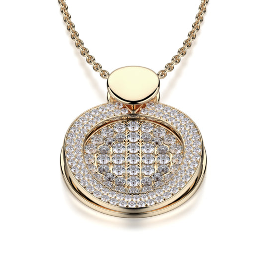 Michael M 18k Gold Yellow Diamond Pendant