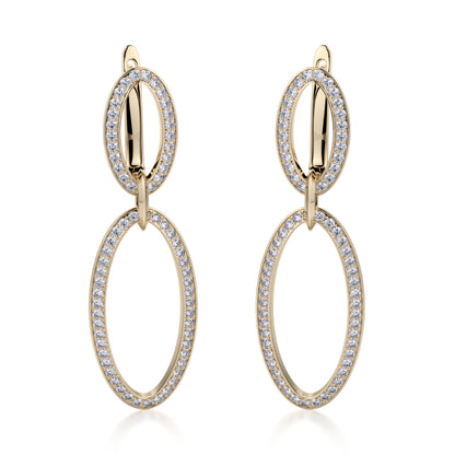 Michael M 18k Gold Yellow Drops Earring