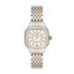 Michele Meggie Diamond Yellow Gold and Stainless Diamond Dial Watch