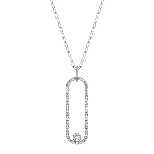 Michael M 14k White Gold Diamond Pendant