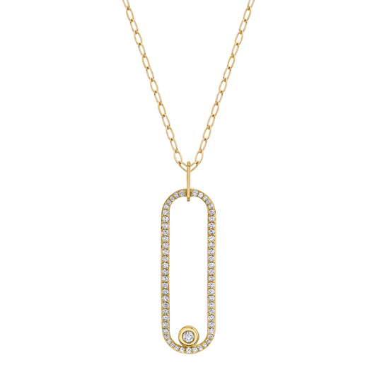 Michael M 14k Yellow Gold Diamond Pendant