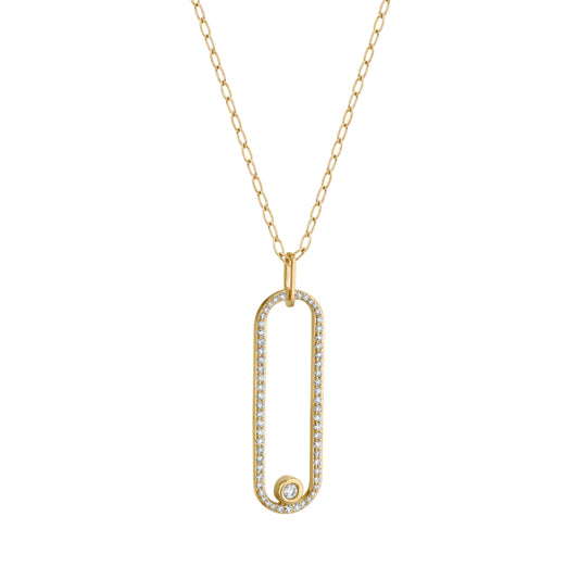 Michael M 14k Yellow Gold Diamond Pendant