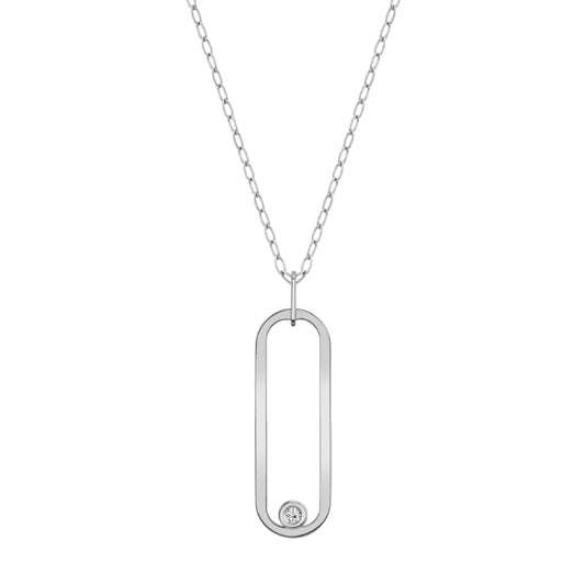 Michael M 14k White Gold Diamond Pendant