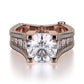 Michael M 18k Rose Gold Strada Engagement Ring