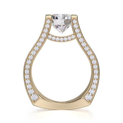 Michael M 18k Yellow Gold Strada Engagement Ring