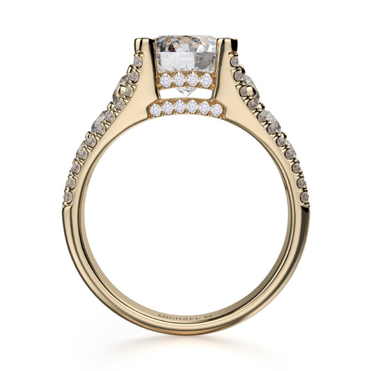 Michael M 18k Yellow Gold Stella Engagement Ring