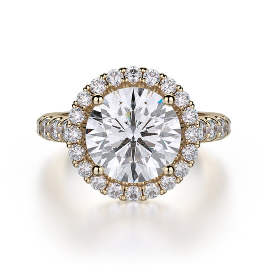 Michael M 18k Yellow Gold Europa Engagement Ring