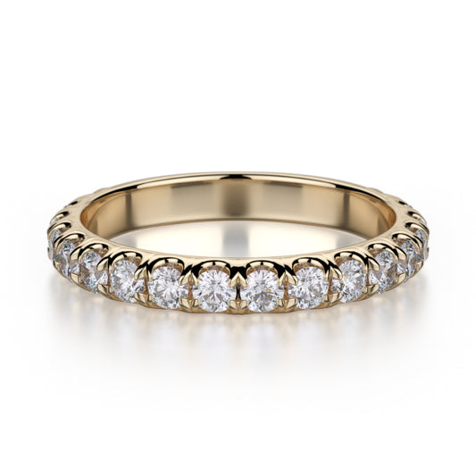 Michael M 18k Yellow Gold Diamond Wedding Band