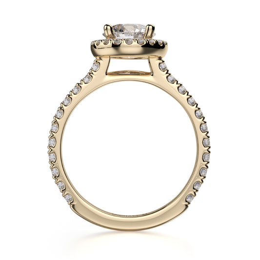 Michael M 18k Yellow Gold Europa Engagement Ring