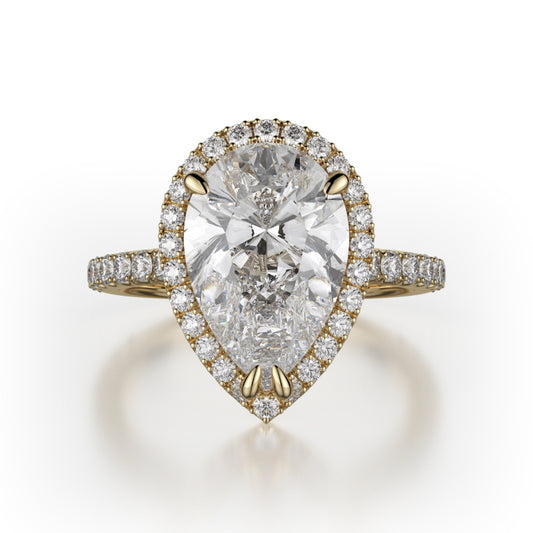 Michael M 18k Yellow Gold Europa Engagement Ring