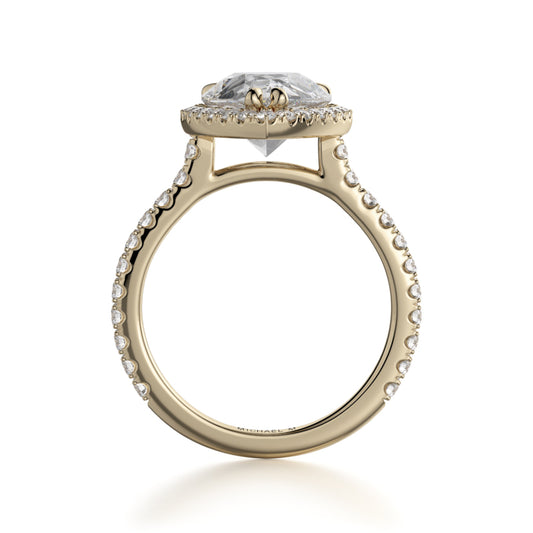 Michael M 18k Yellow Gold Europa Engagement Ring
