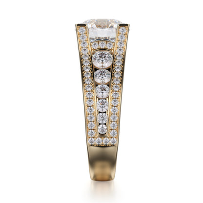 Michael M 18k Yellow Gold Strada Engagement Ring