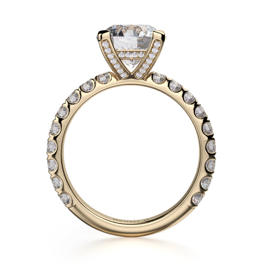 Michael M 18k Yellow Gold Europa Engagement Ring