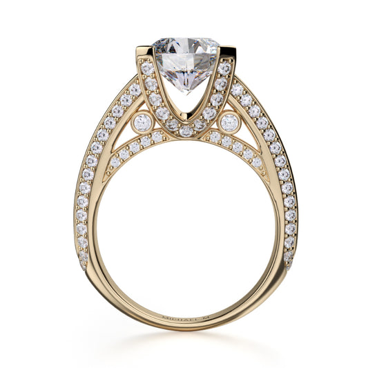 Michael M 18k Yellow Gold Stella Engagement Ring