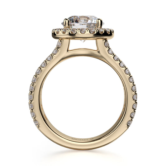 Michael M 18k Yellow Gold Europa Engagement Ring