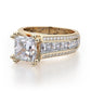 Michael M 18k Yellow Gold Princess Engagement Ring