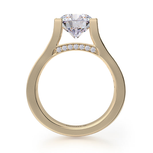 Michael M 18k Yellow Gold Stella Engagement Ring