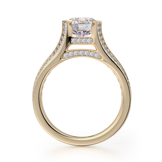 Michael M 18k Yellow Gold Stella Engagement Ring