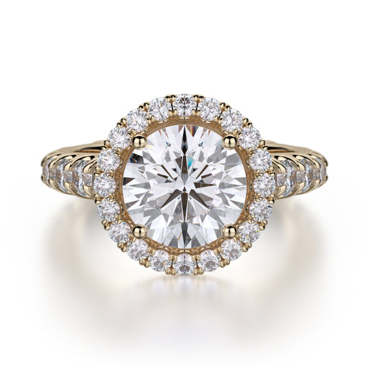 Michael M 18k Yellow Gold Europa Engagement Ring